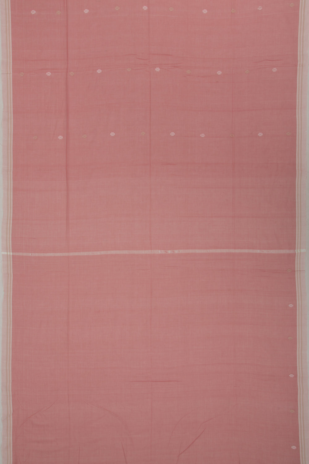 Phulia Cotton Butta Peach Saree