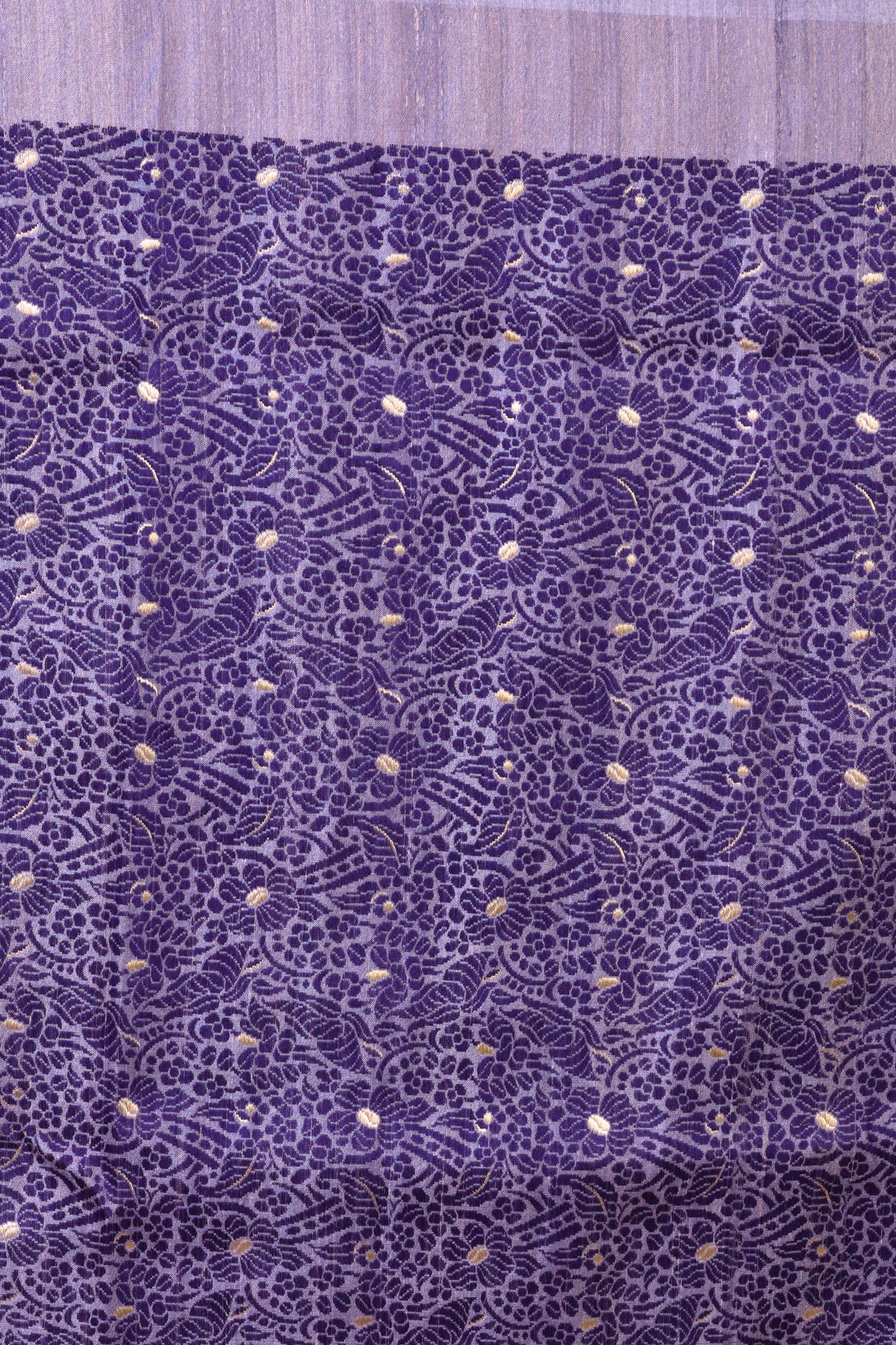 Banarasi Silk Jaal Violet Saree