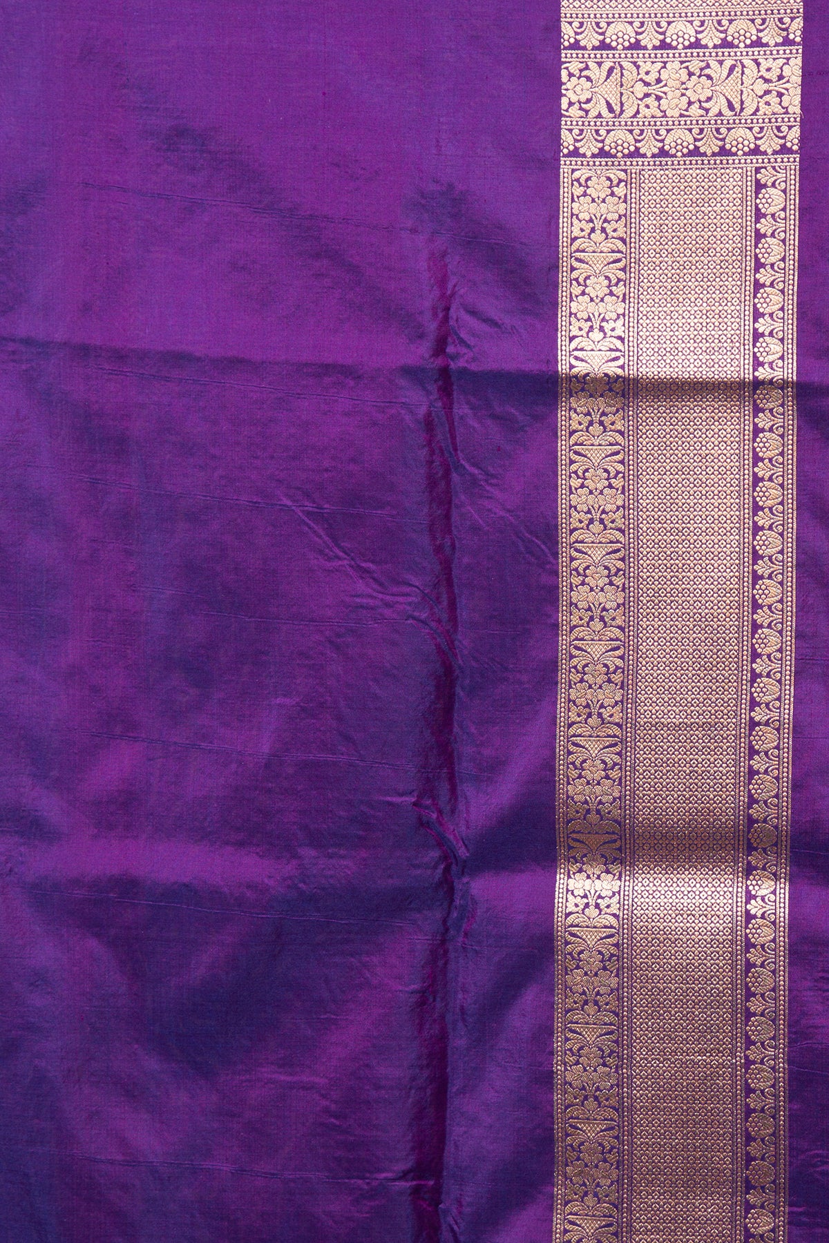 Banarasi Silk Jaal Violet Saree