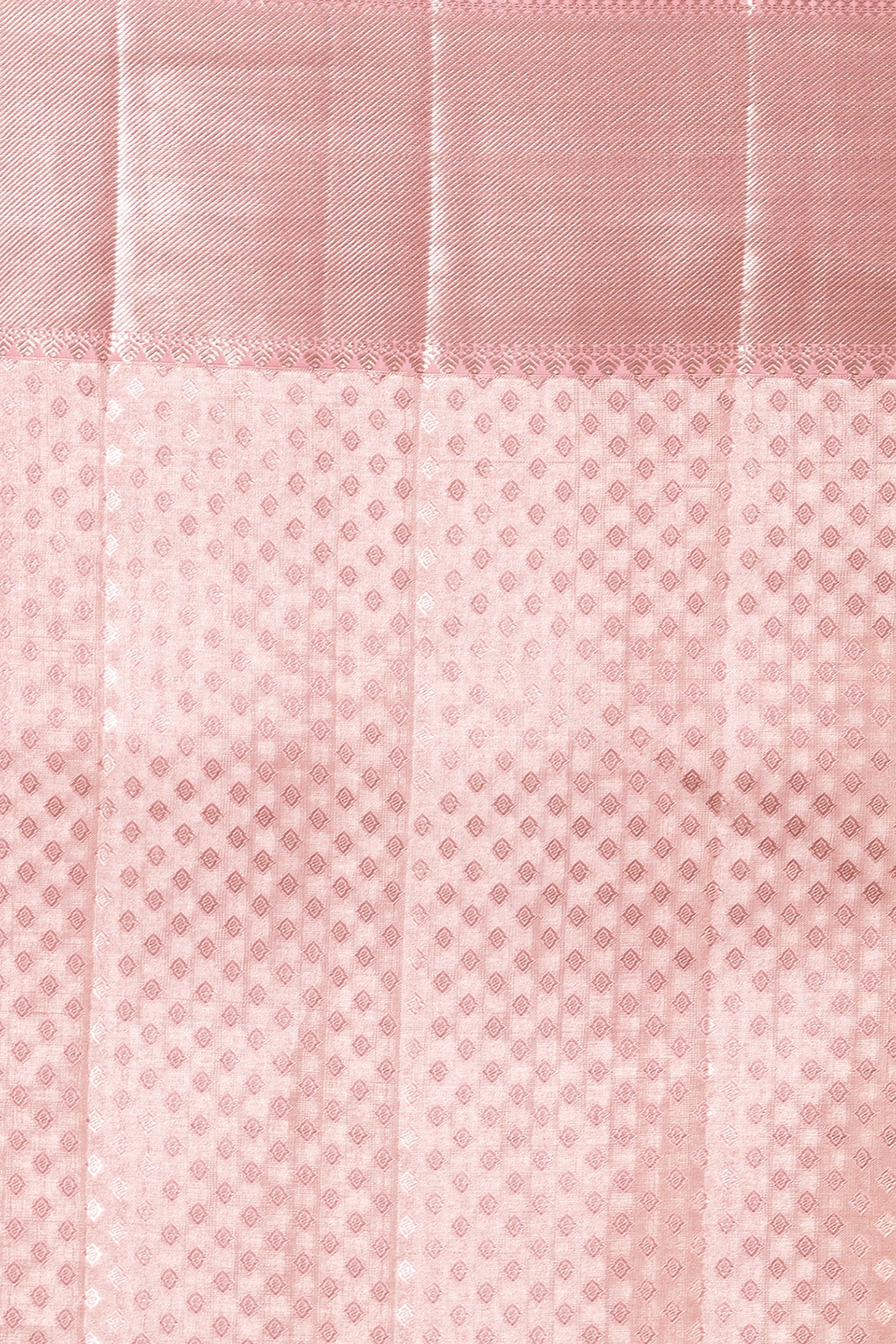 Kanchipuram Silk Tissue Brocade Pink Saree