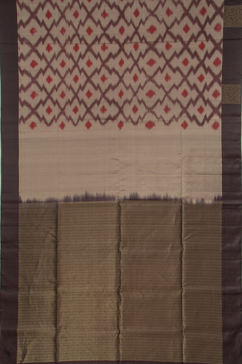 Coimbatore Silk Printed Grey Saree