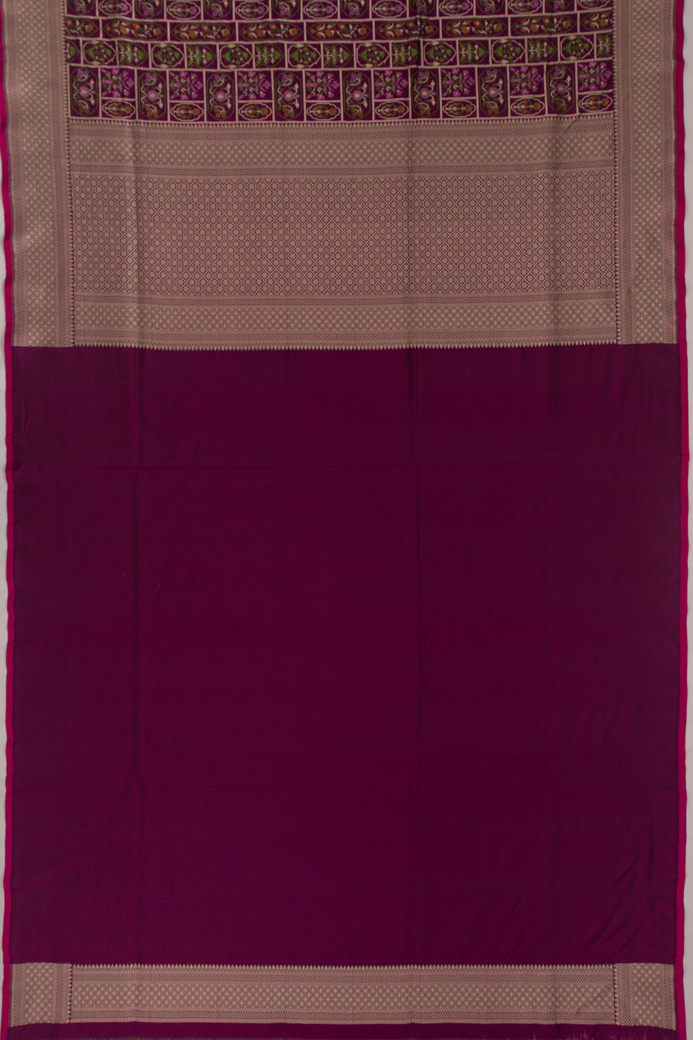 Banarasi Silk Brocade Purple Saree