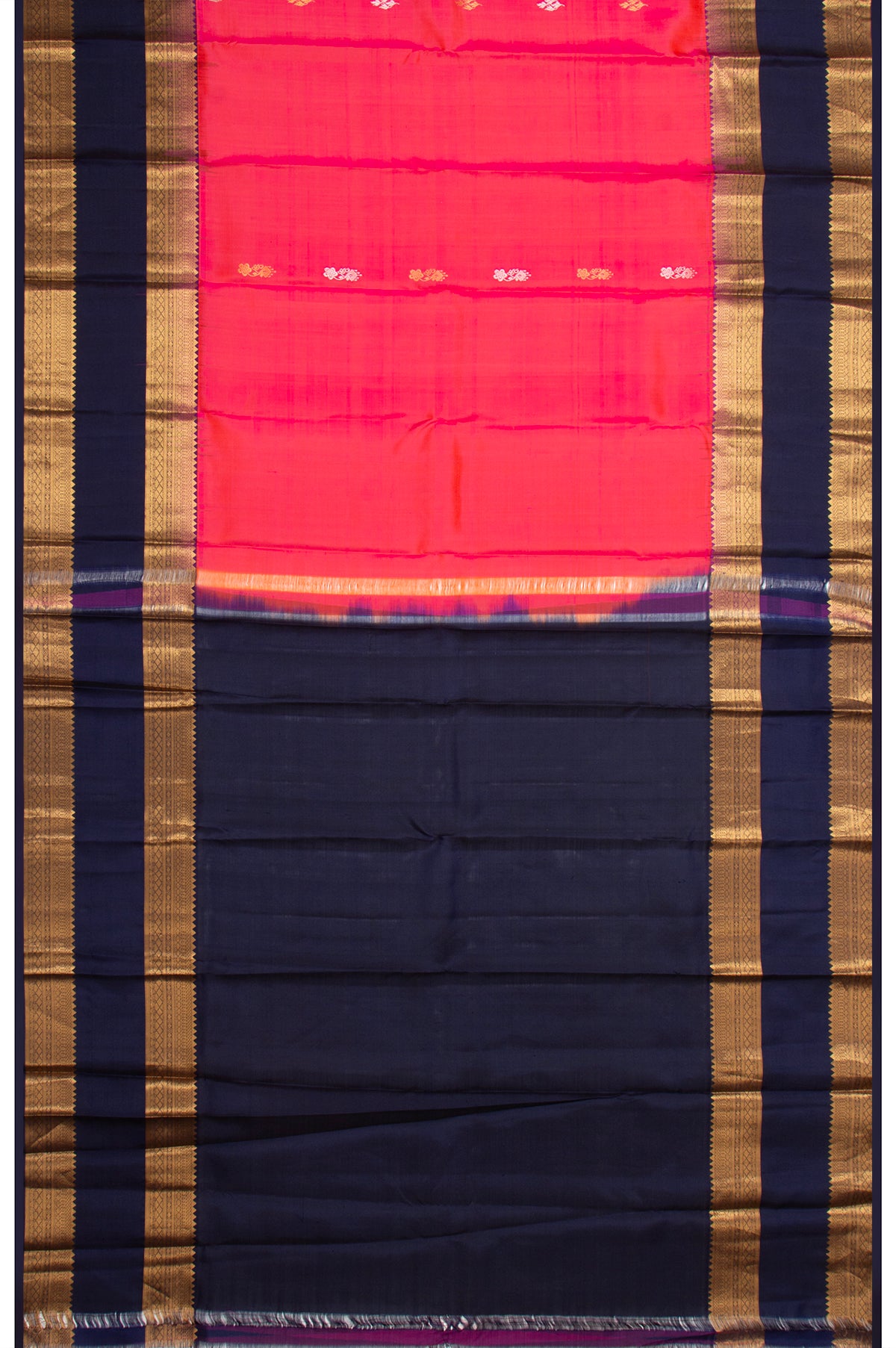 Kanchipuram Silk Butta Pink Saree