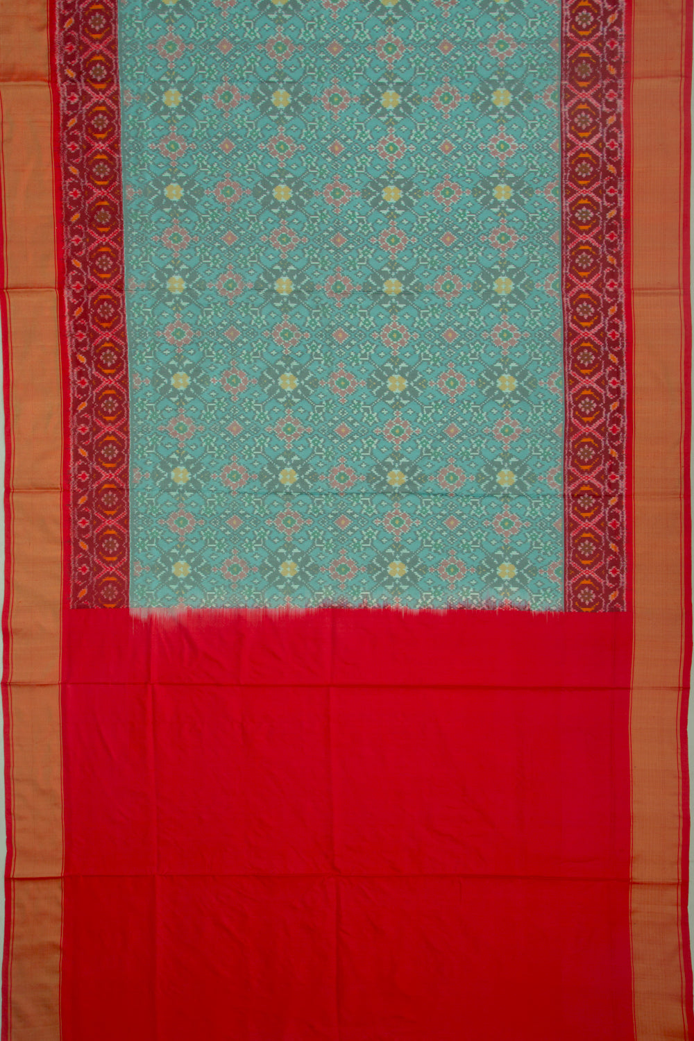 Pochampally Silk Ikat Sky Blue Saree