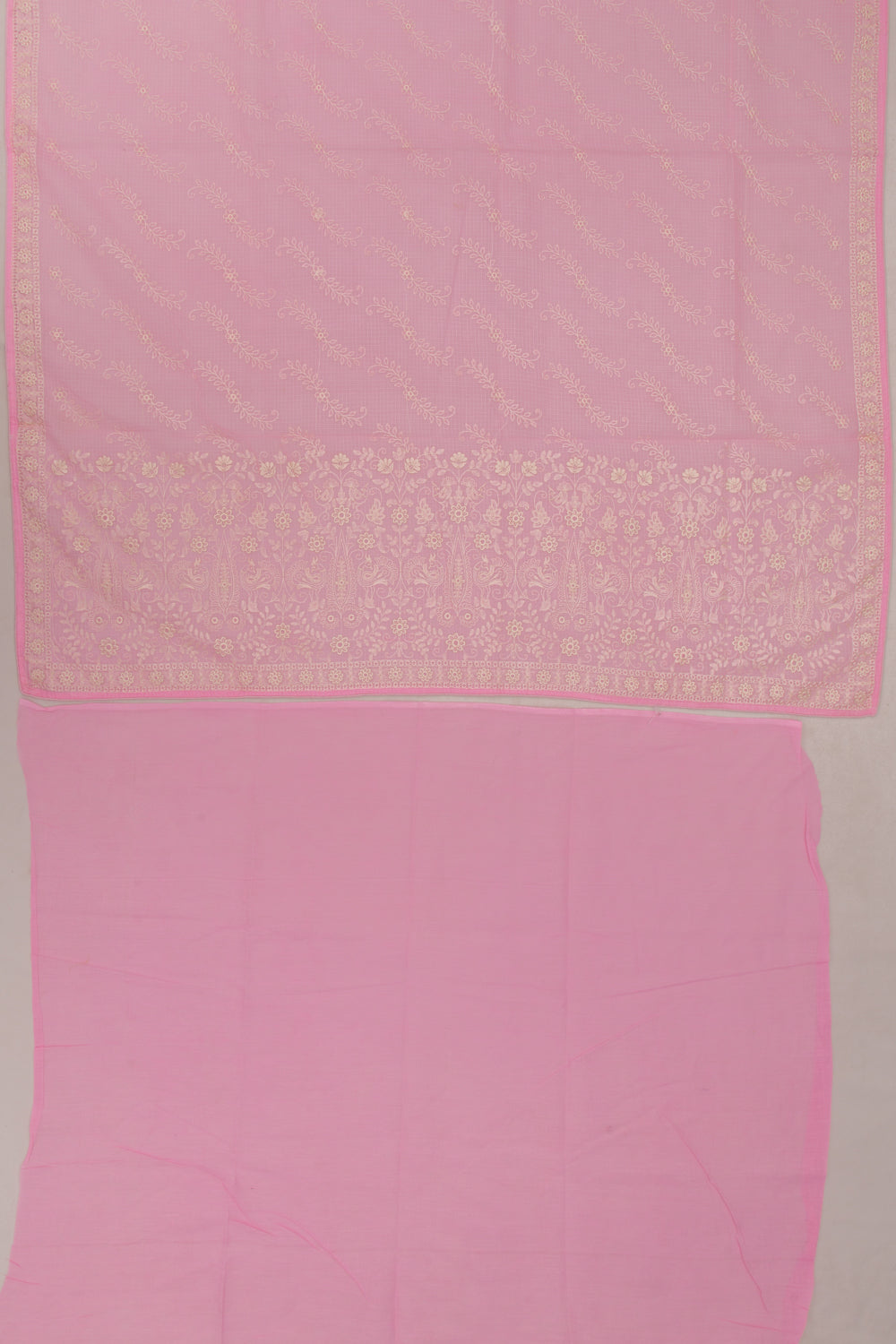 Kota Silk Brocade Pink Saree