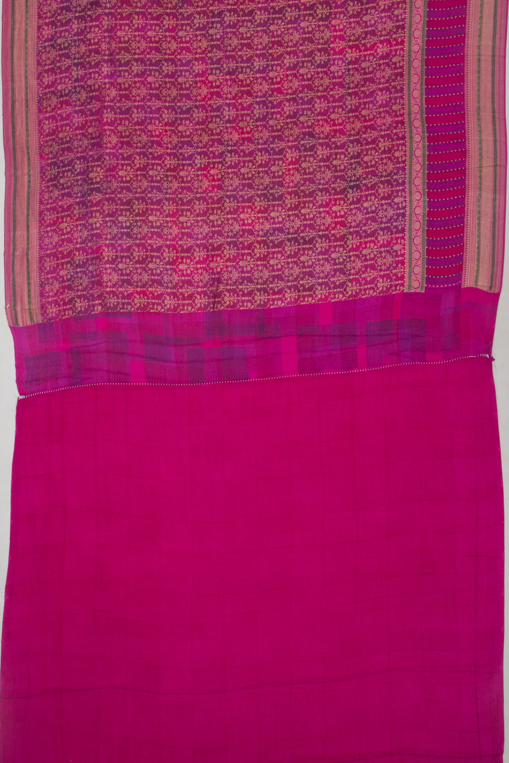 Binny Silk Brocade Pink Saree