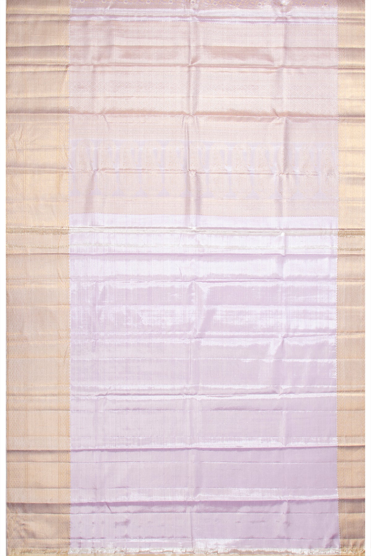 Kanchipuram Silk Tissue Brocade Lavender Saree