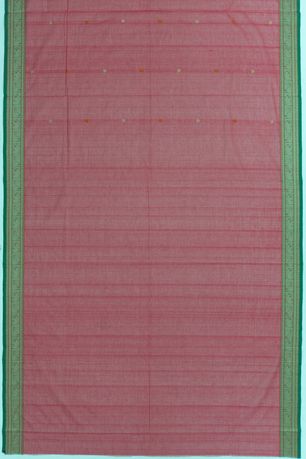 Chettinad Cotton Butta Redish Pink Saree