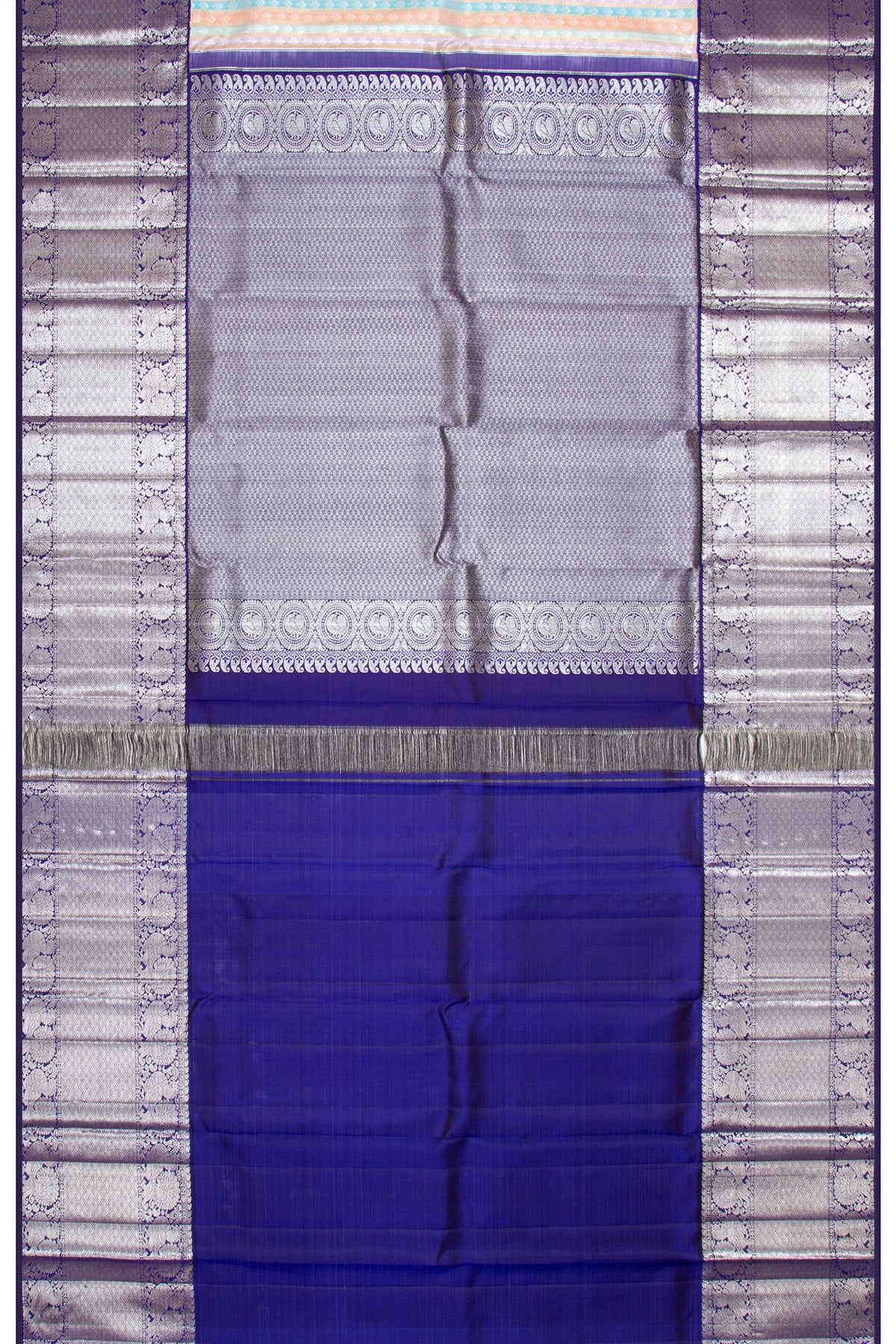 Kanchipuram Silk Brocade Multicolur Saree