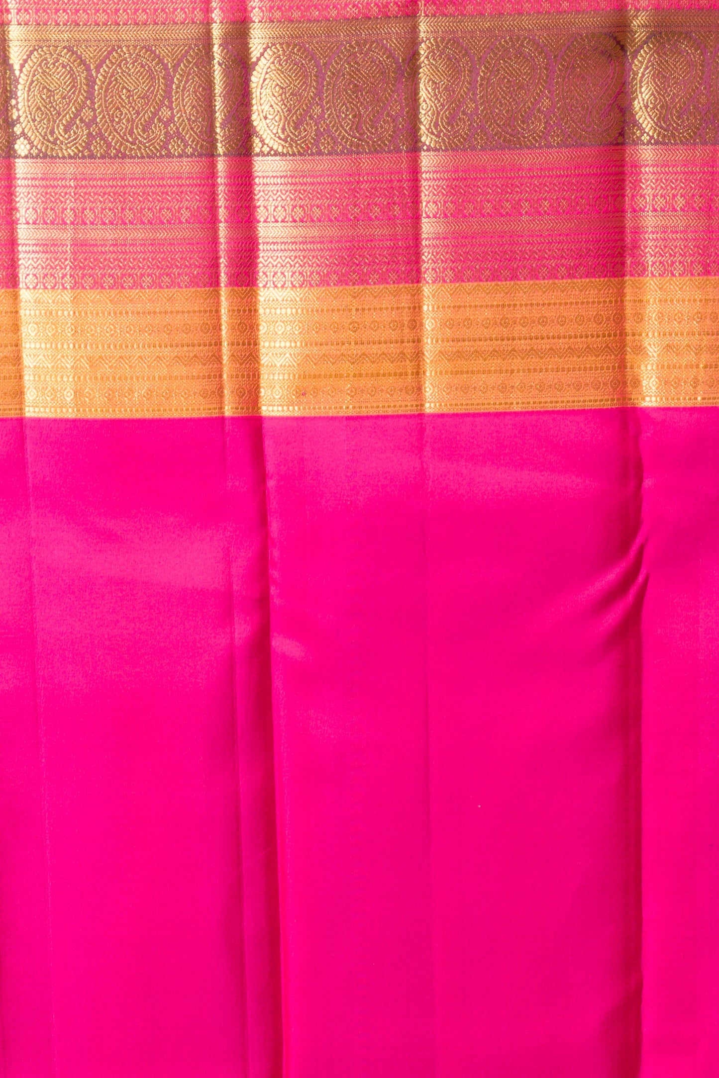 Kanchipuram Silk Plain Cream Saree