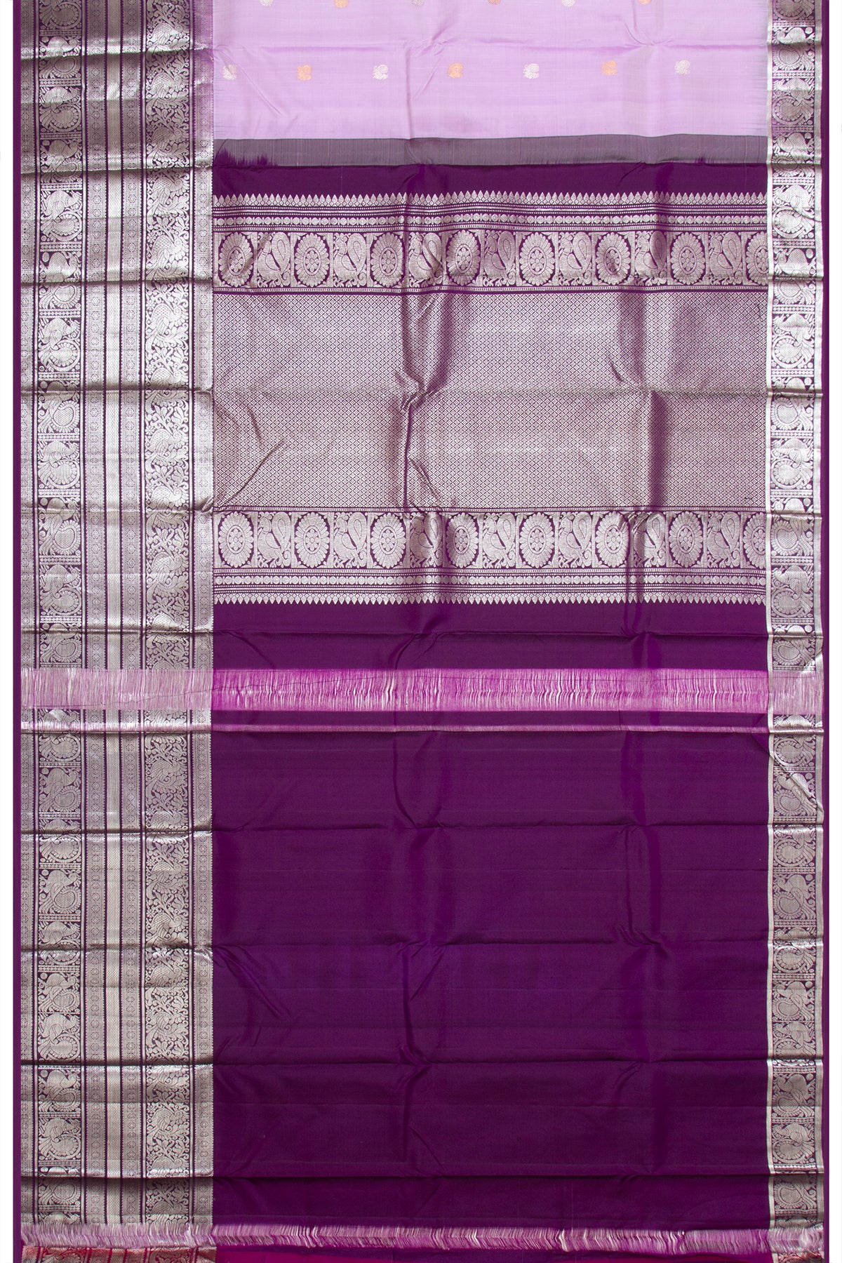 Taranga Kanchi Silk Butta Lavender Saree