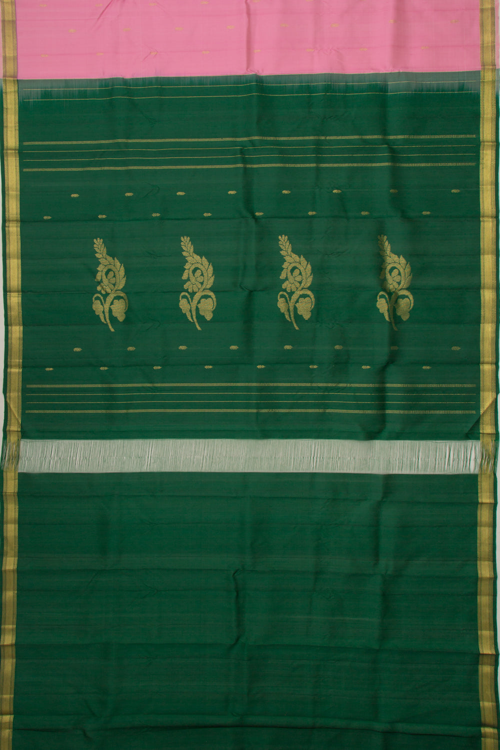 Kanchipuram Silk Butta Baby Pink Saree