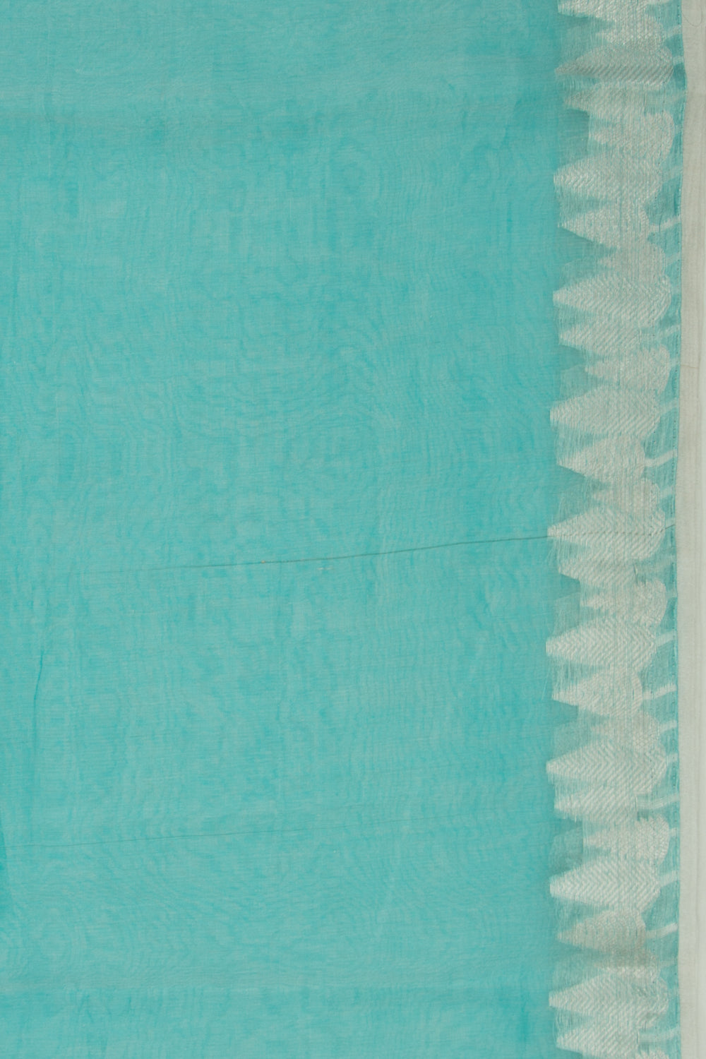 Organza Tissue Plain Sky Blue Saree