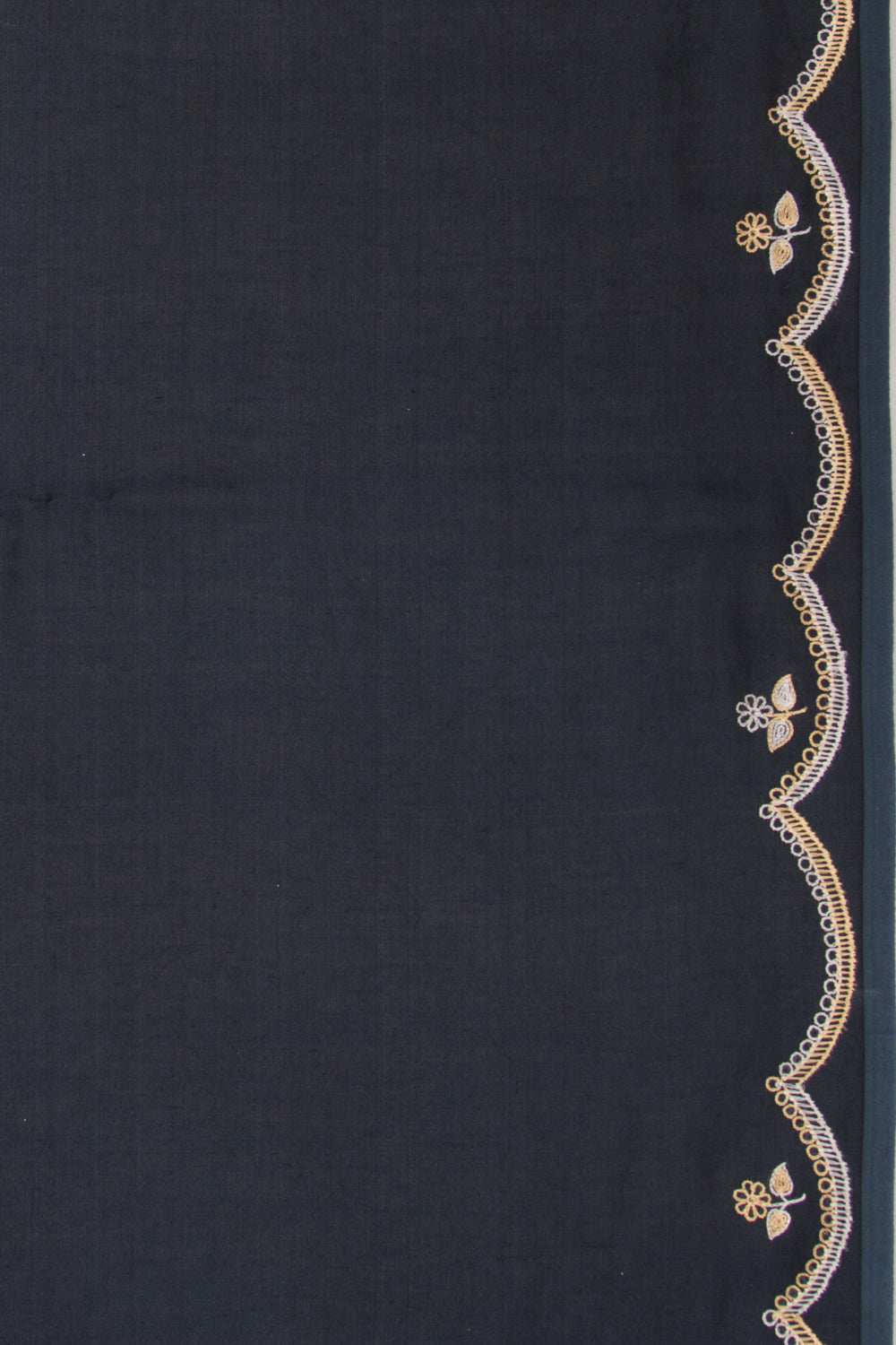 Banarasi Silk Plain Dark Blue Saree