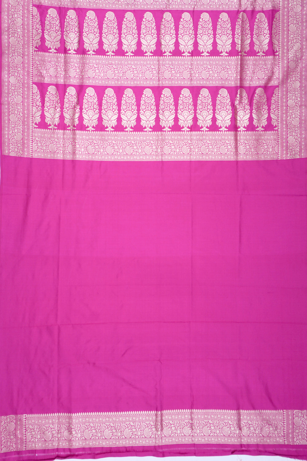Banarasi Silk Jaal Rani Pink Saree