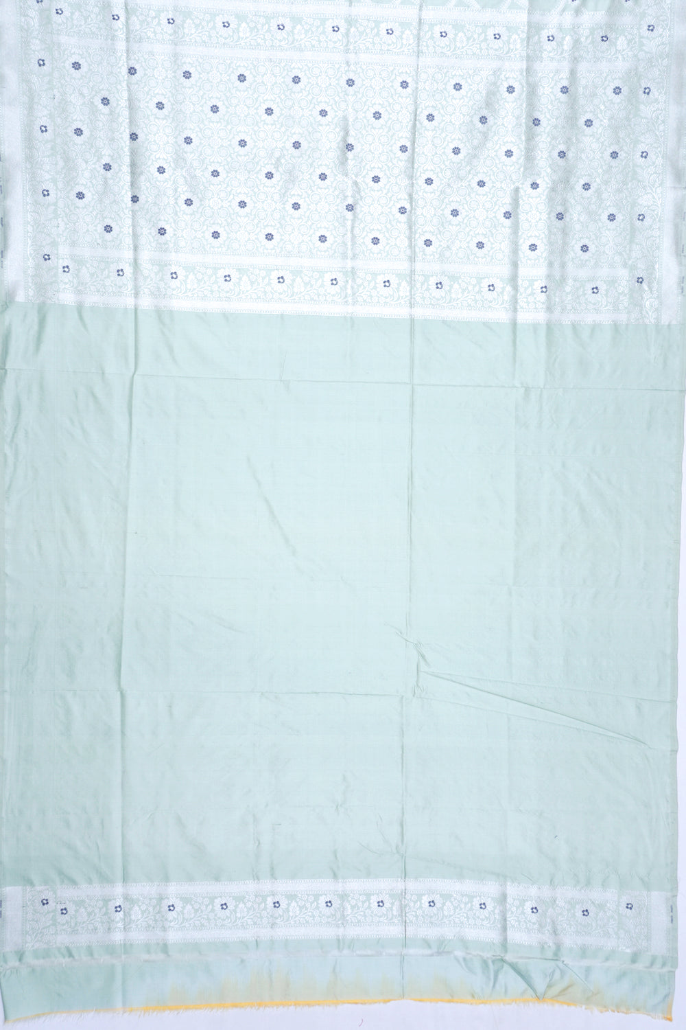 Banarasi Silk Brocade Pastel Green Saree