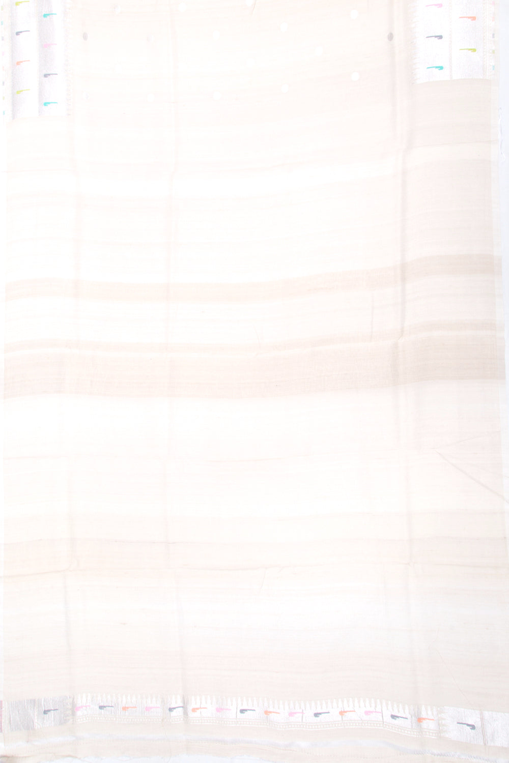 Banarasi Tussar Georgette Butta Cream Saree