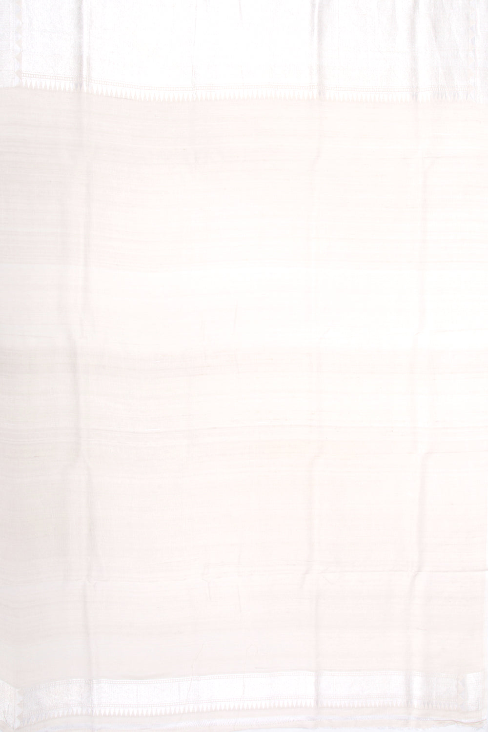 Banarasi Tussar Georgette Jaal Cream Saree