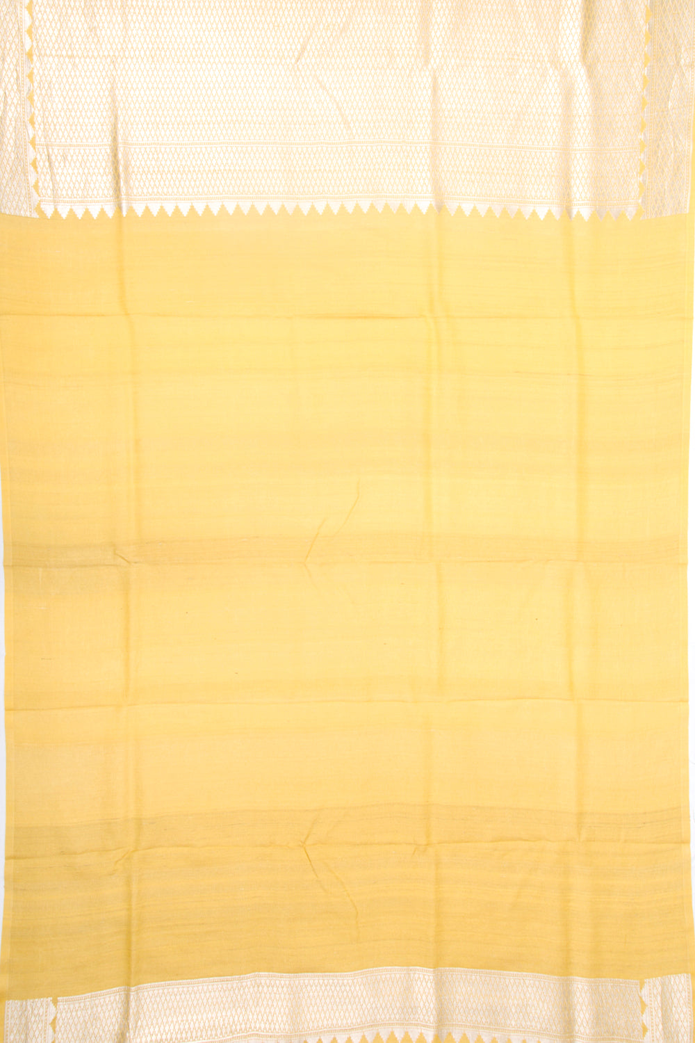 Banrasi Tussar Georgette Butta Yellow Saree