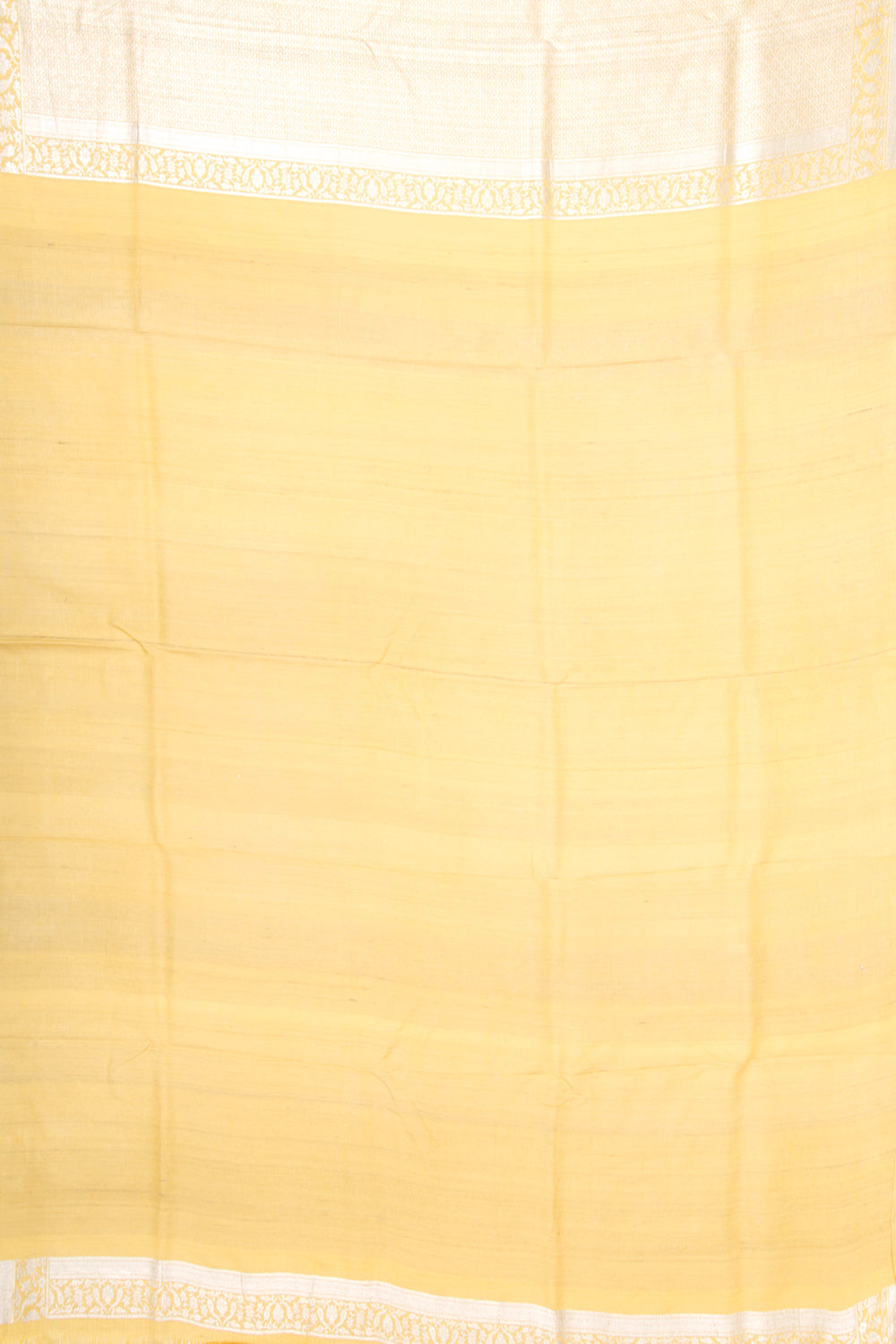 Banarasi Tussar Georgette Jaal Yellow Saree