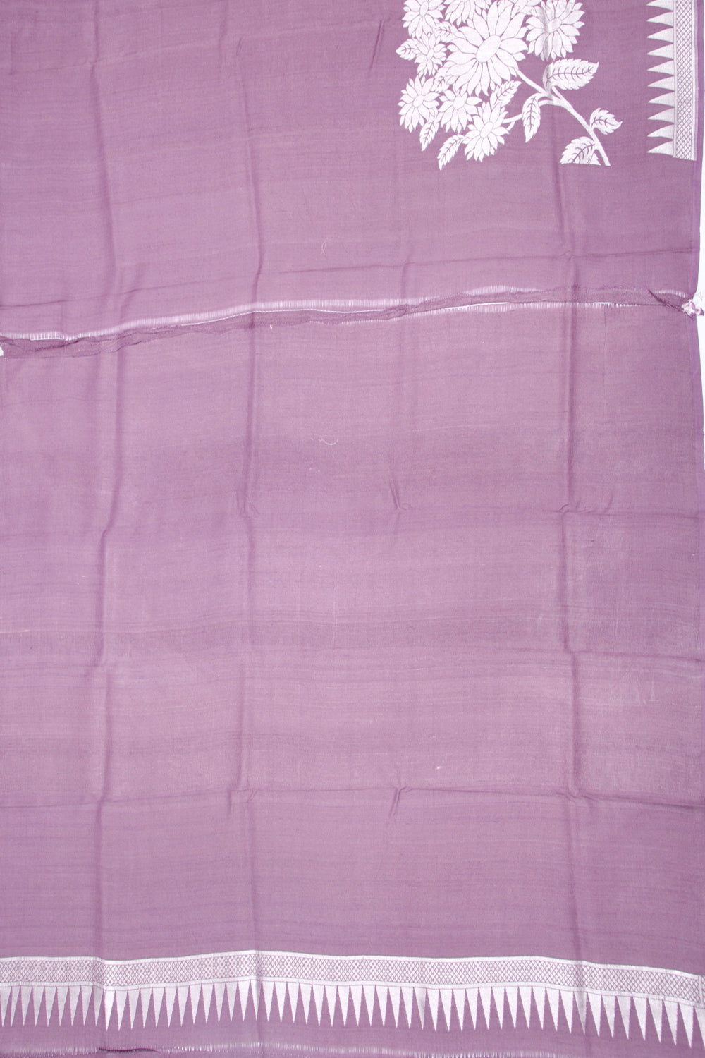 Banarasi Tussar Georgette Butta Lavender Saree