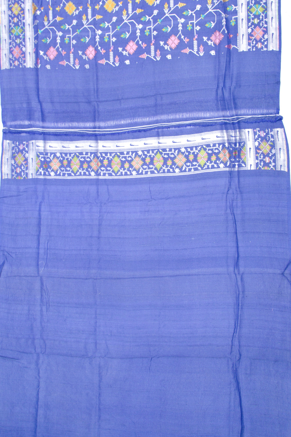 Banarasi Tussar Georgette Jaal Dark Blue Saree