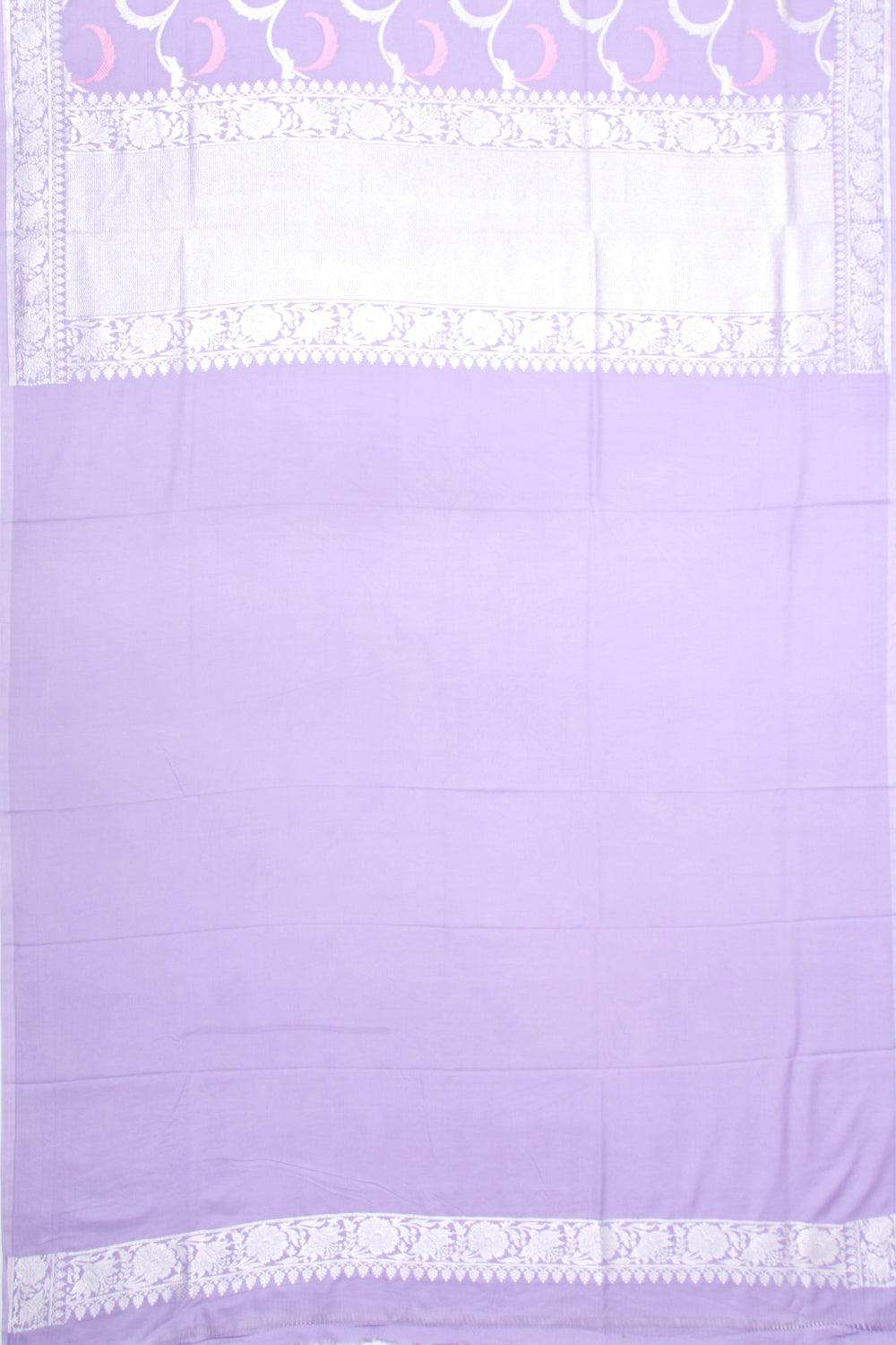 Banarasi Tussar Georgette Jaal Lavender Saree