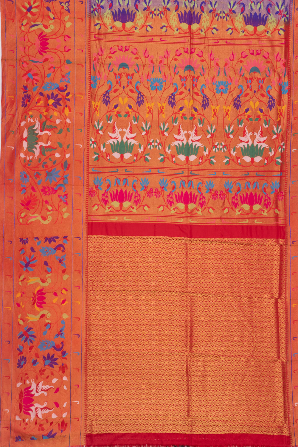 Muniya Silk Butta Purple Saree