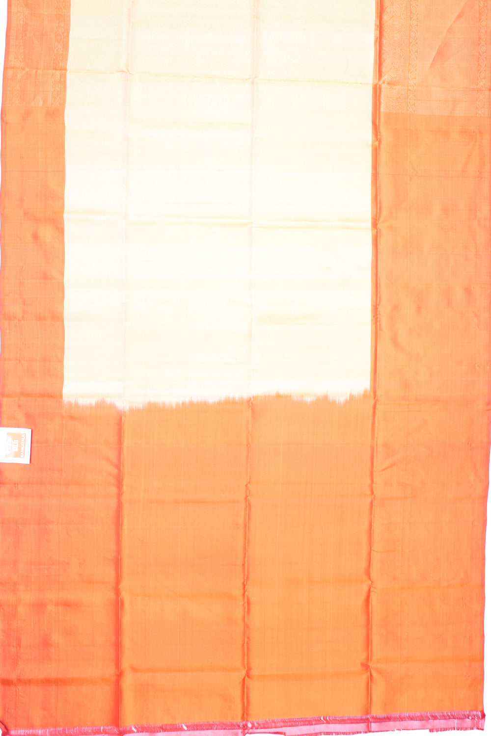 Coimbatore Silk Brocade Cream Saree