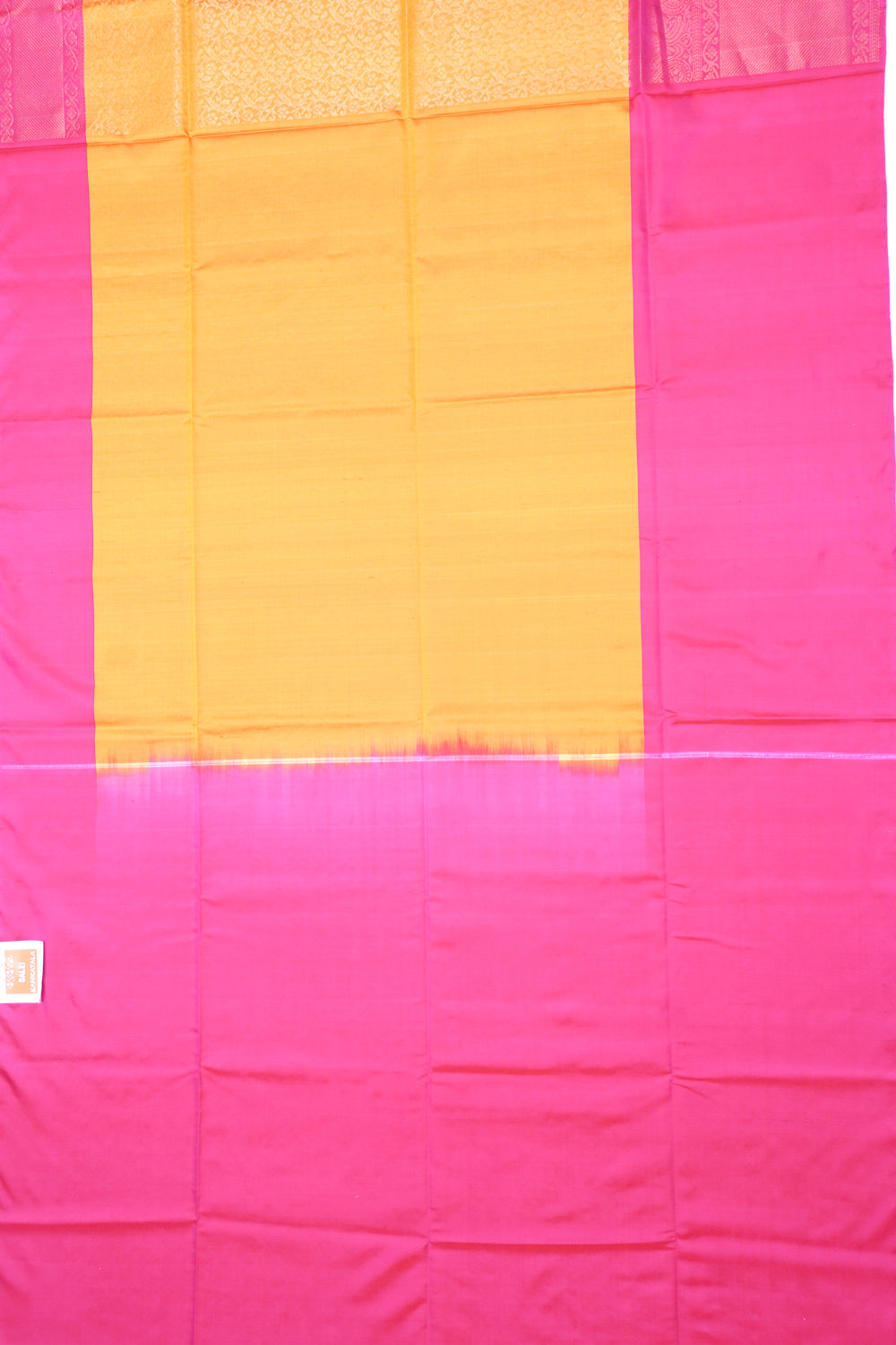 Coimbatore Silk Brocade Orange Saree