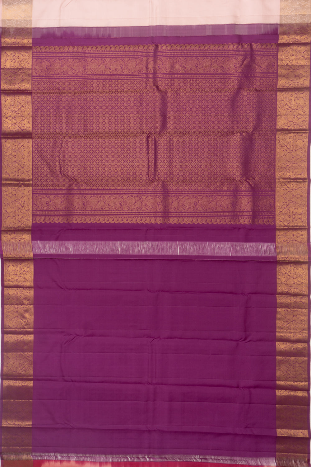 Kanchipuram Silk Butta Baby Pink Saree