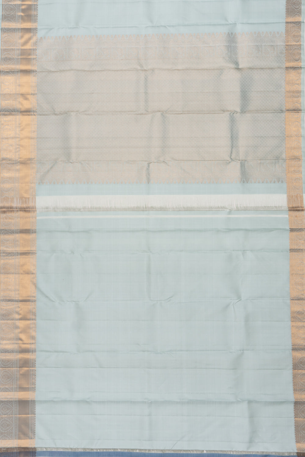Kanchipuram Silk Butta Pastel Blue Saree