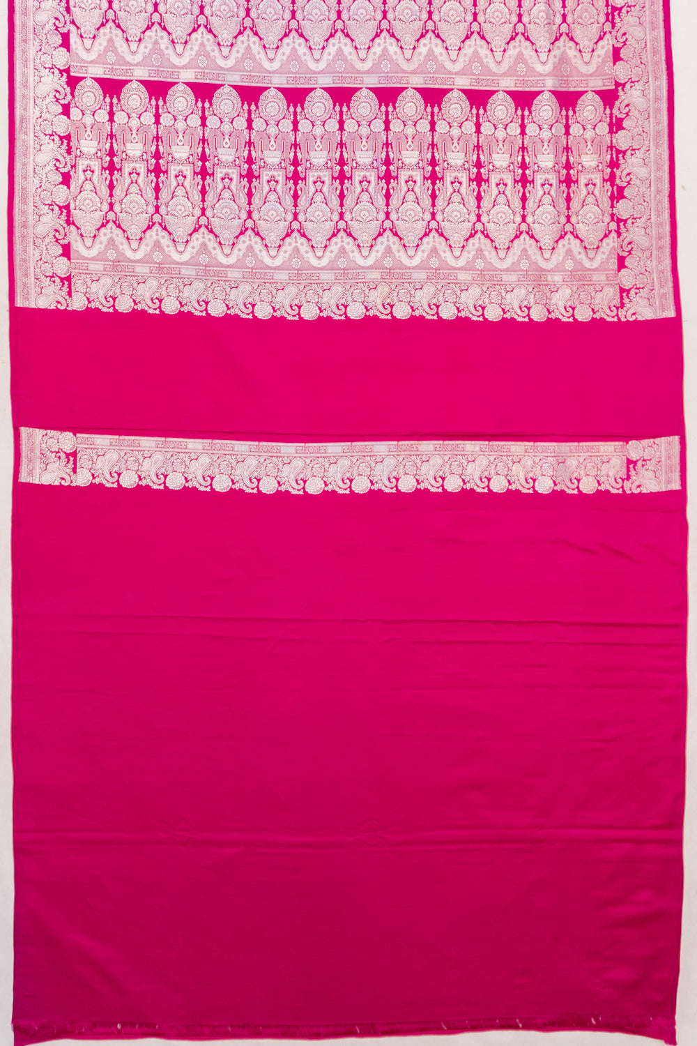 Banarasi Satin Mashru Silk Brocade Pink Saree
