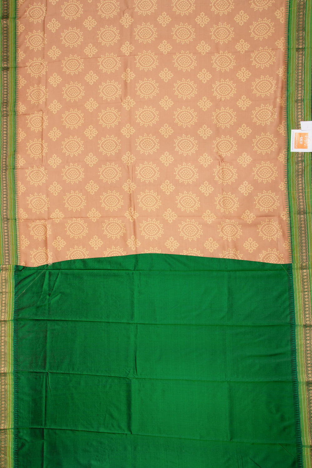 Soft Silk Printed Brown Saree