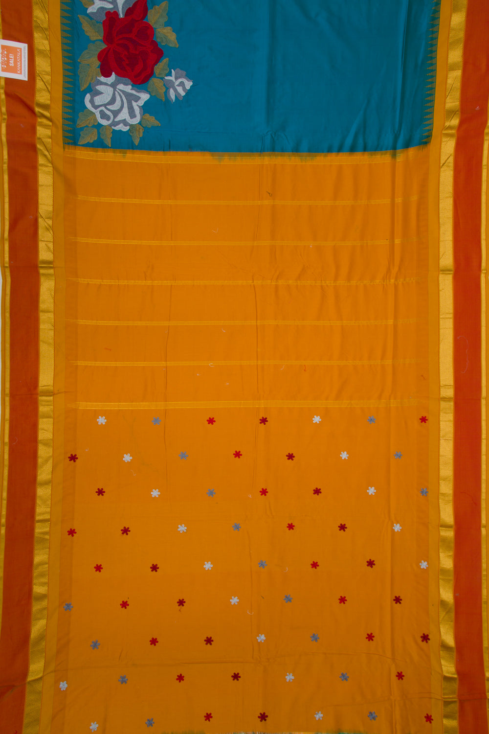 Soft Silk Embroidery Blue Saree