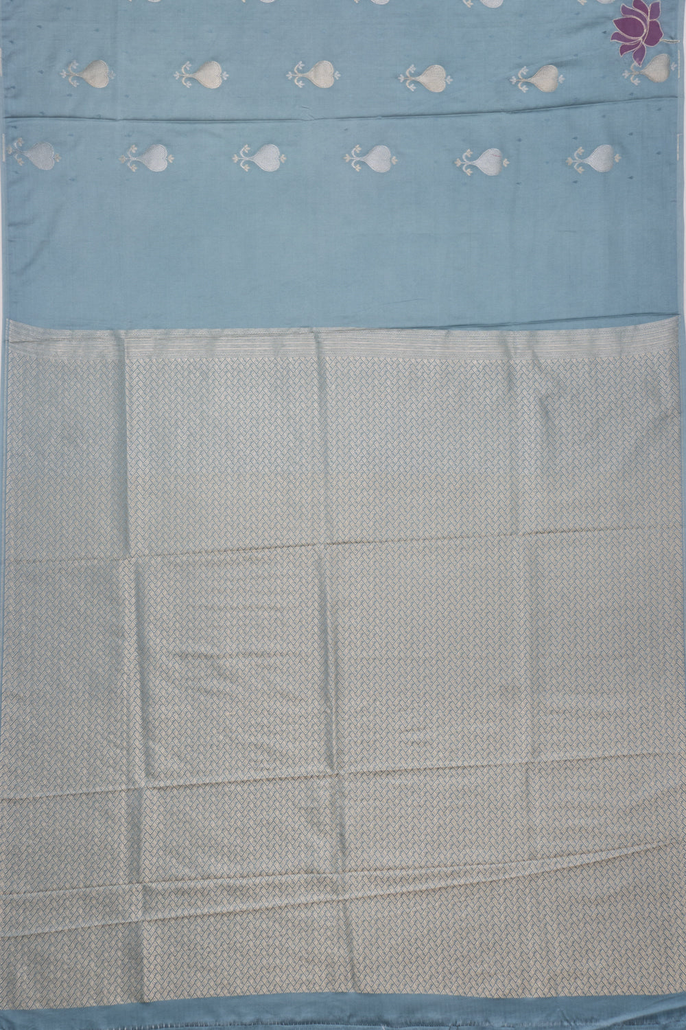 Soft Silk Jacquard Pastel Blue Saree