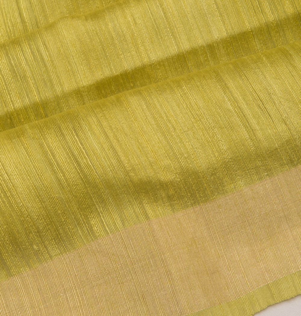Tussar Plain Pastel Green Saree