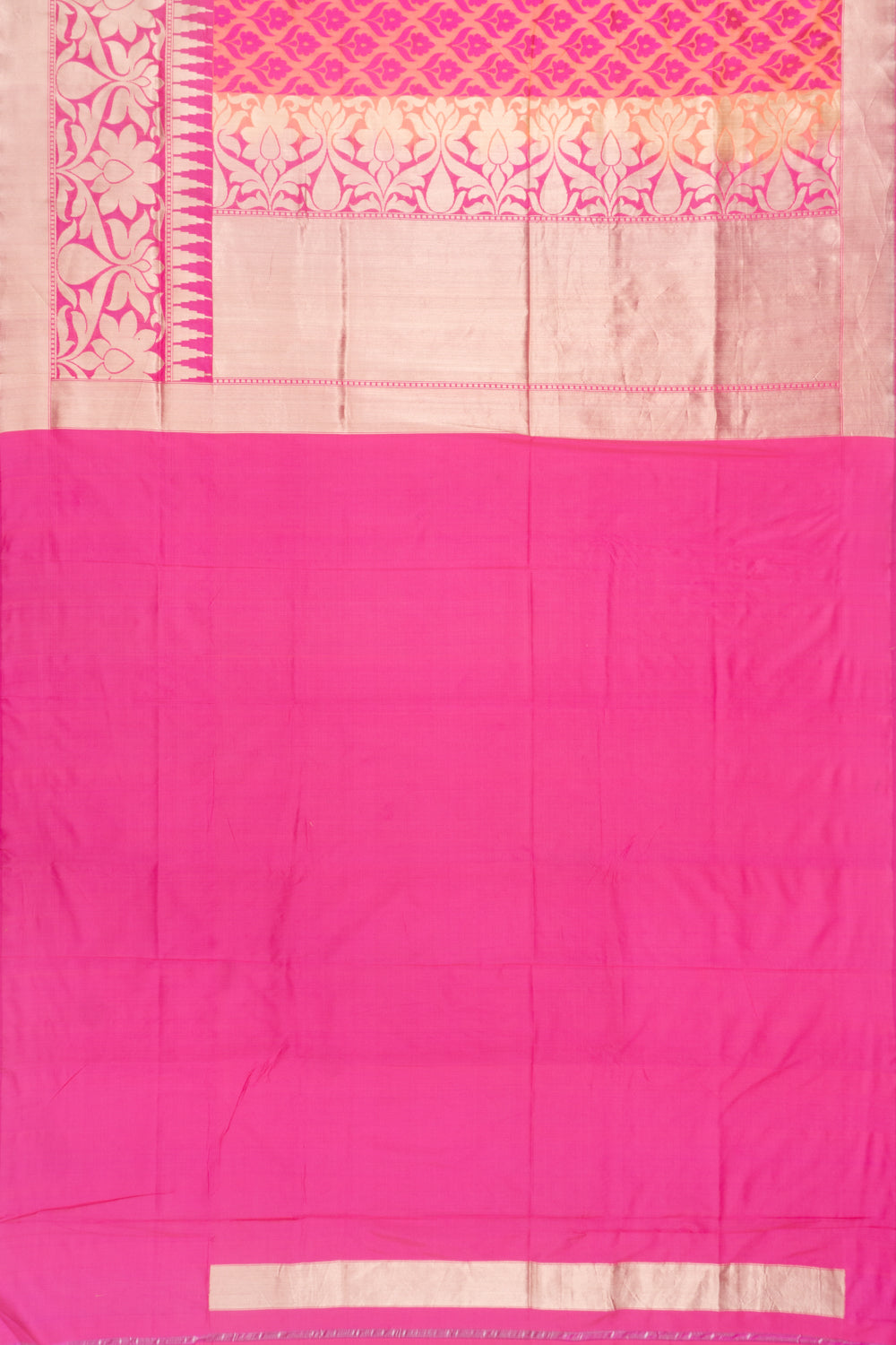 Banarasi Silk Brocade Orange Saree