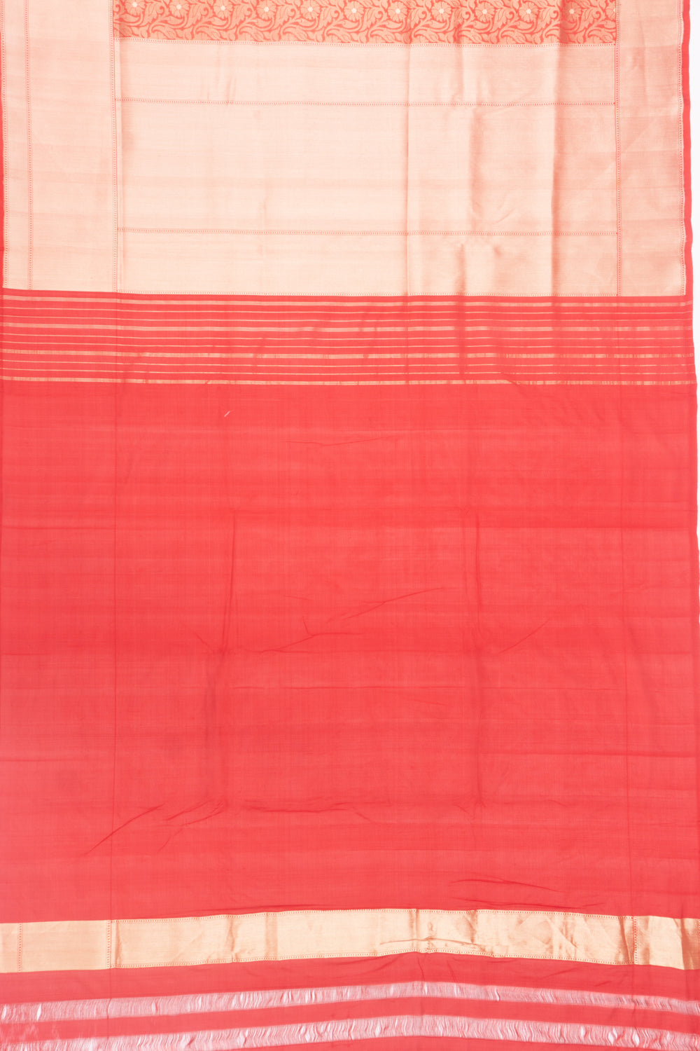 Banarasi Silk Brocade Red Saree