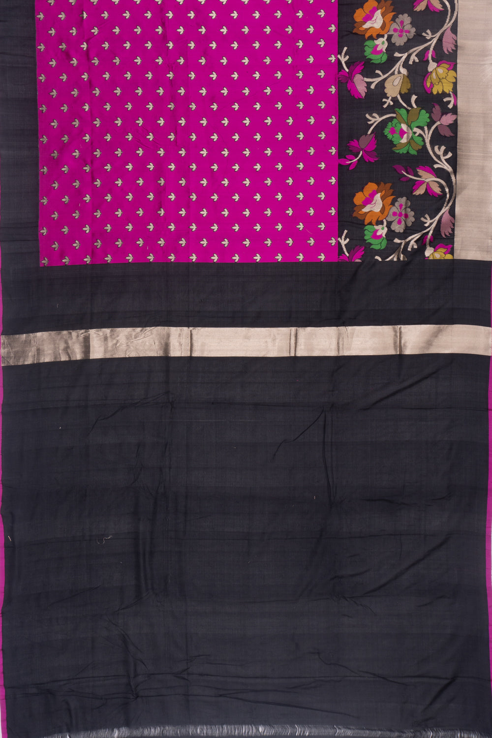 Banarasi Silk Butta Pink Saree