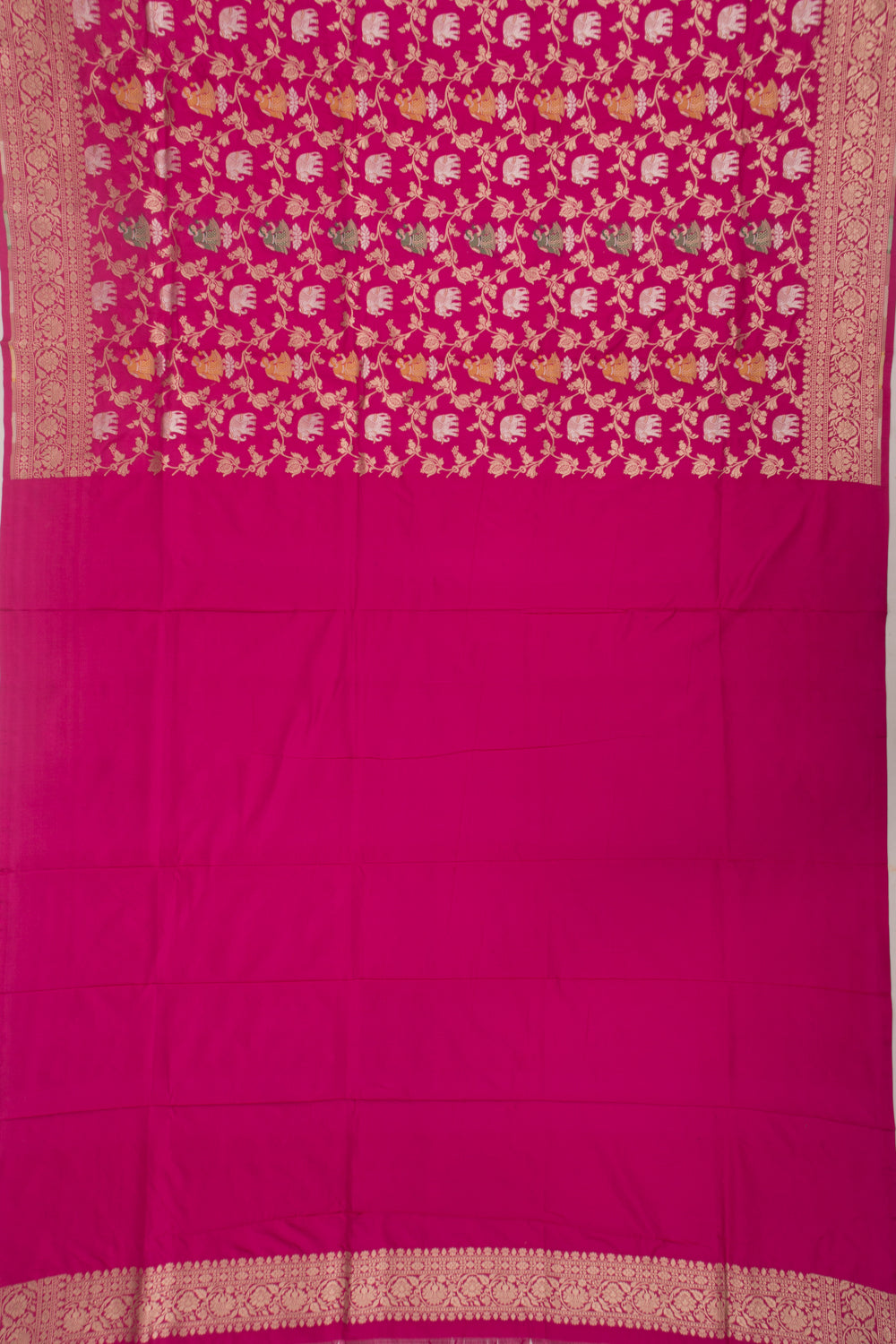 Banarasi Silk Brocade Pink Saree