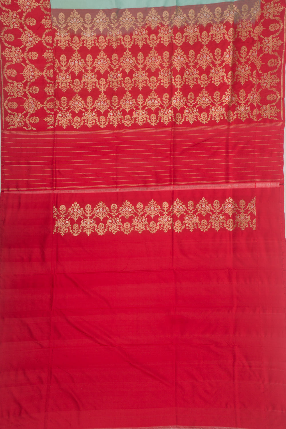 Banarasi Silk Butta Blue Saree