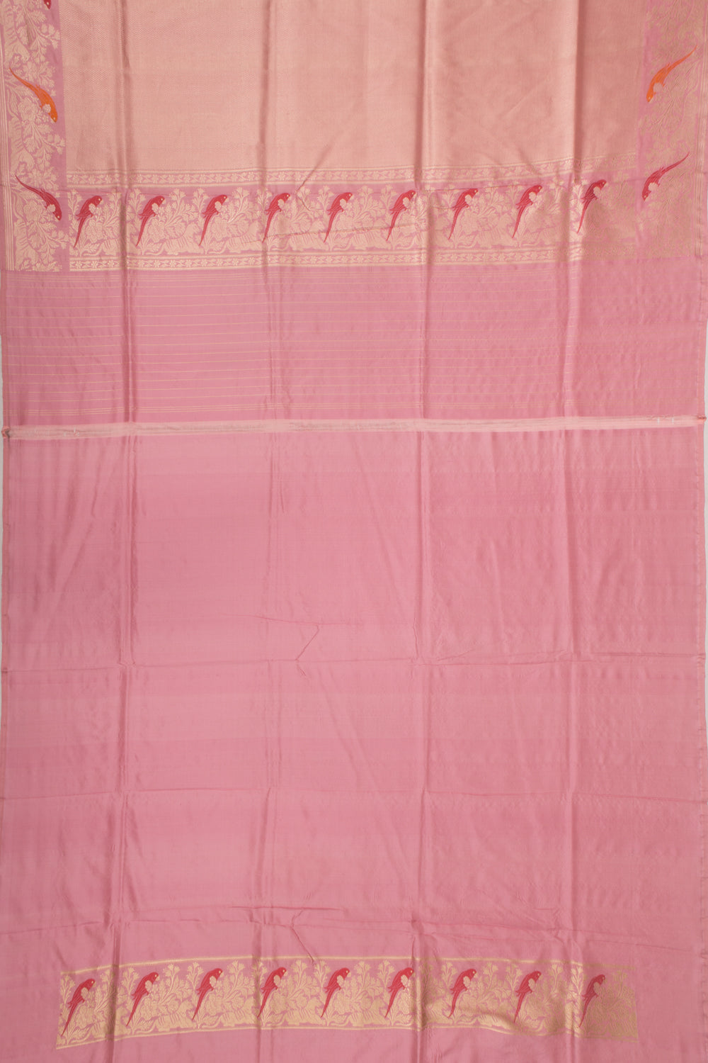 Banarasi Silk Brocade Pastel Pink Saree