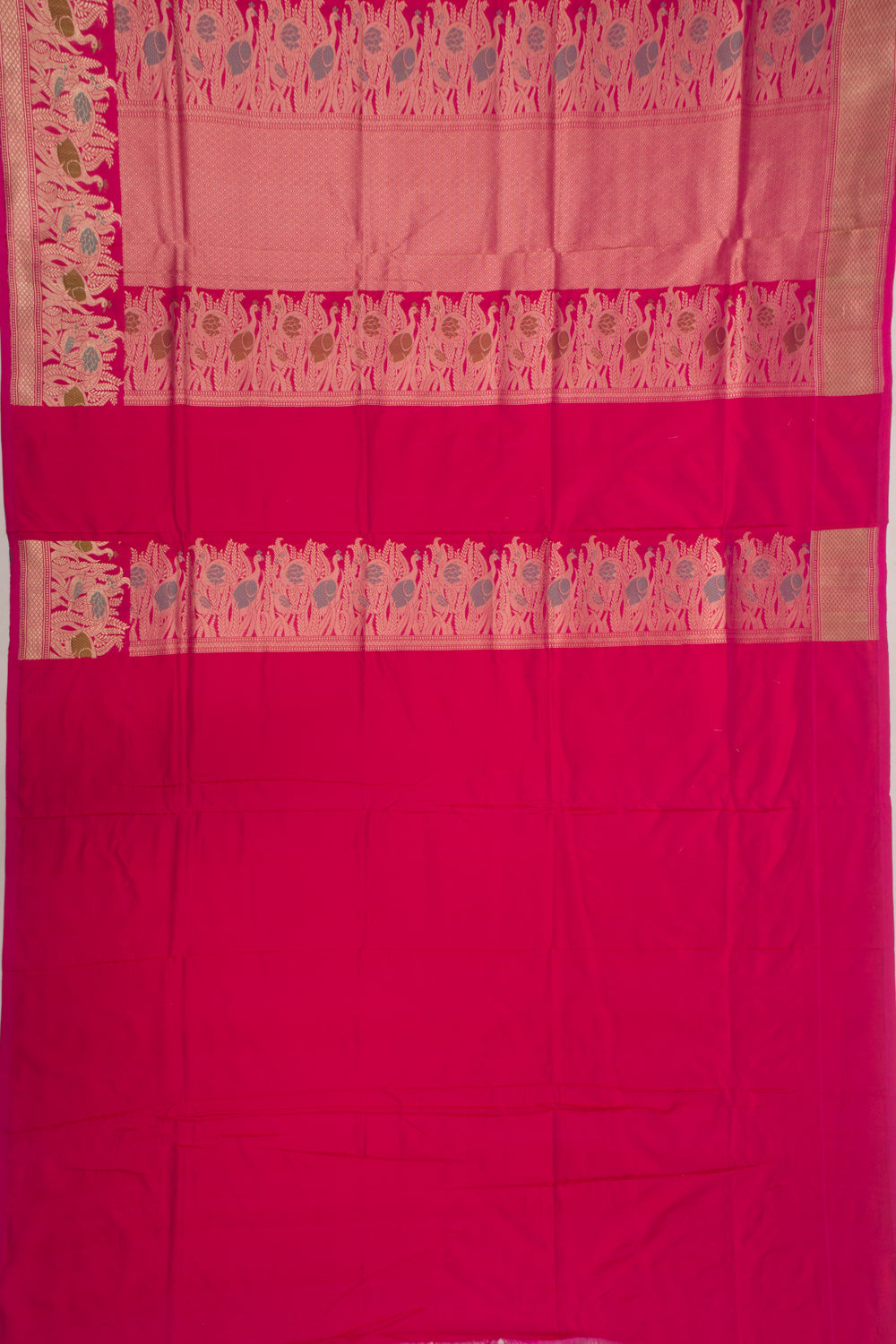 Banarasi Silk Brocade Pink Saree