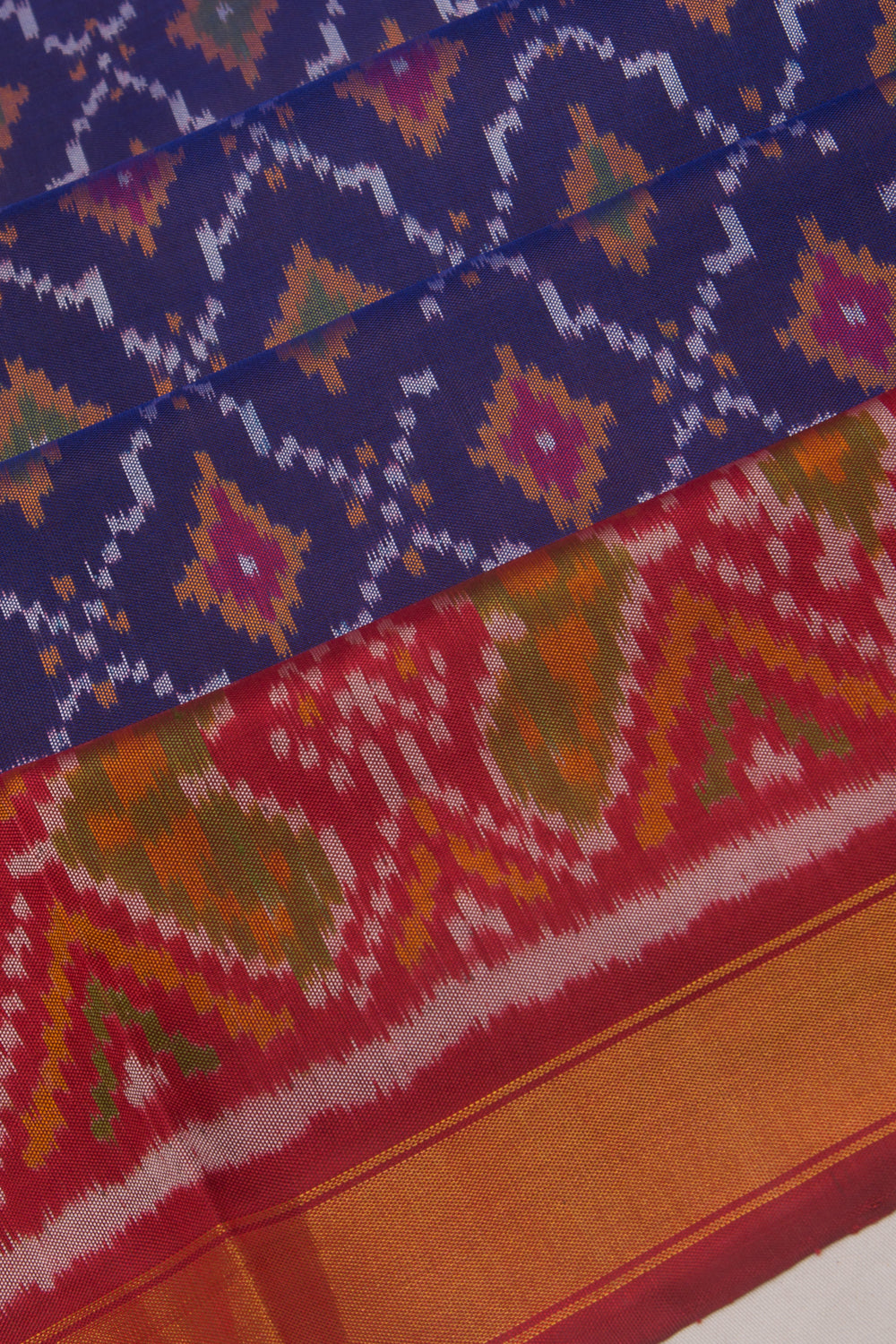 Rajkot Patola Silk Ikat Violet Saree