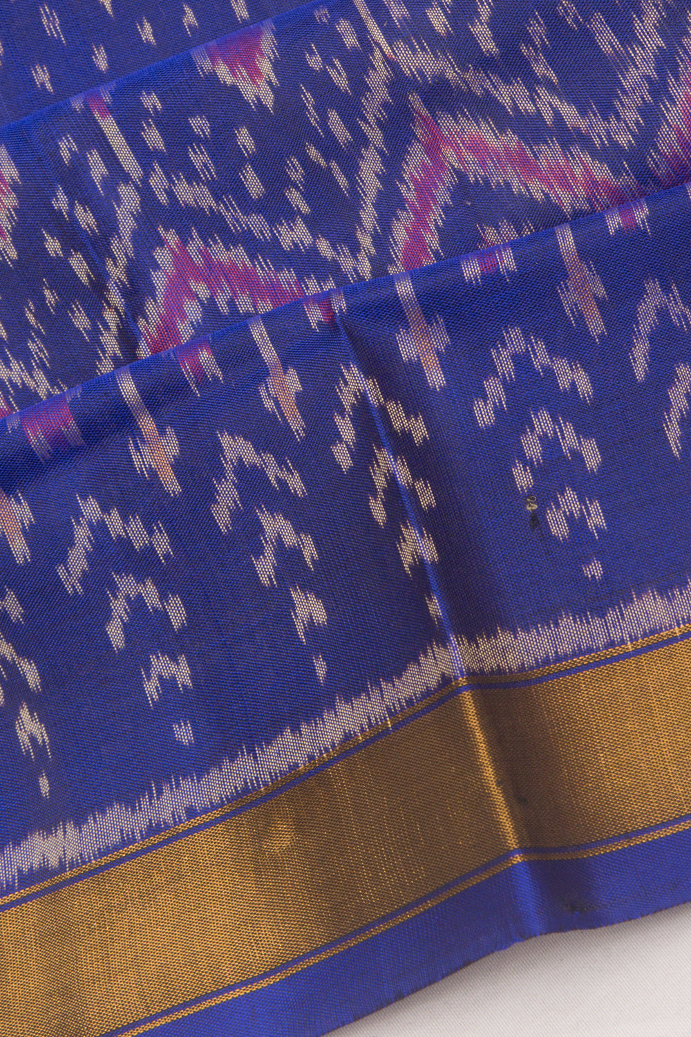 Rajkot Patola Silk Ikat Blue Saree
