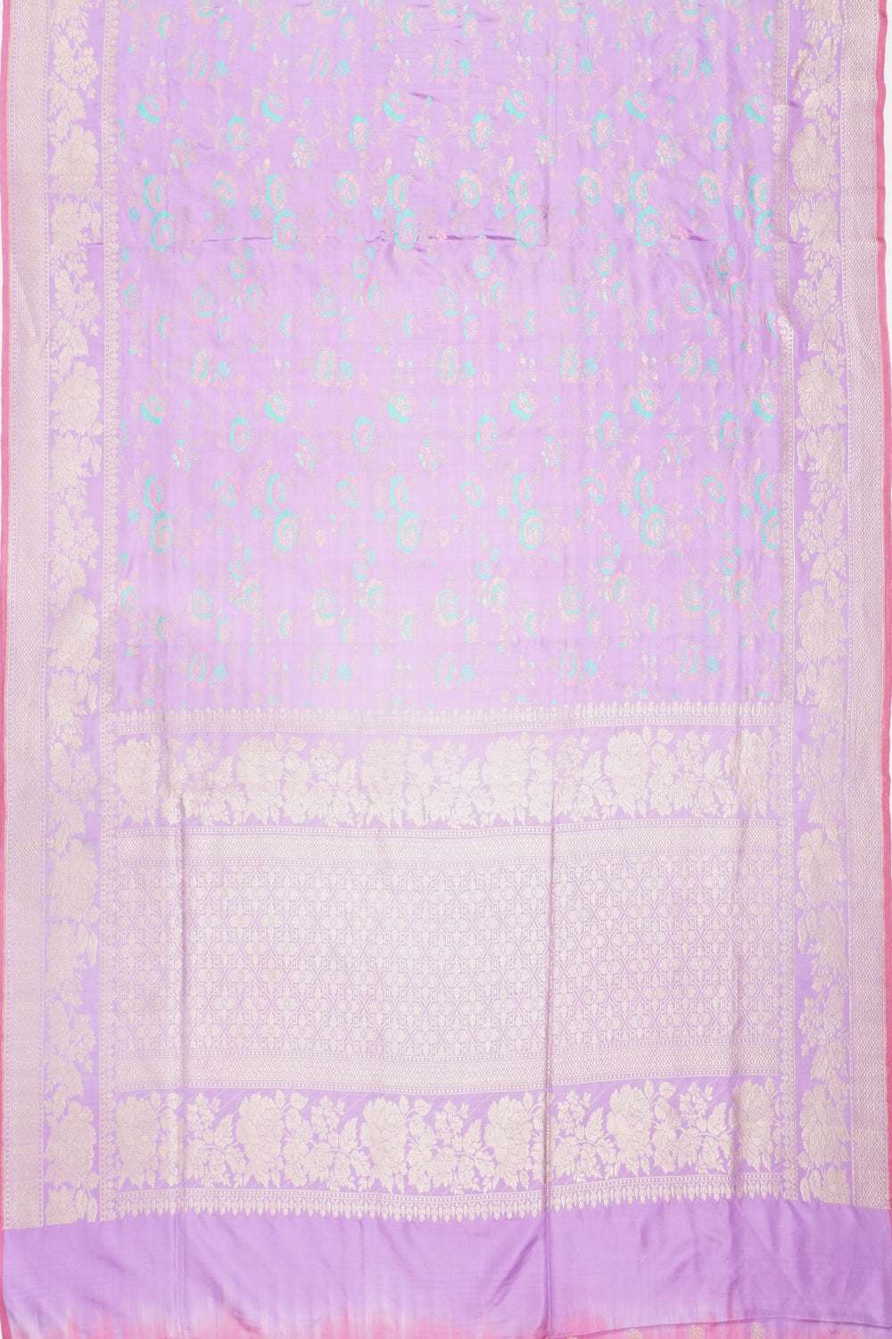 Banarasi Silk Brocade Lavender Saree