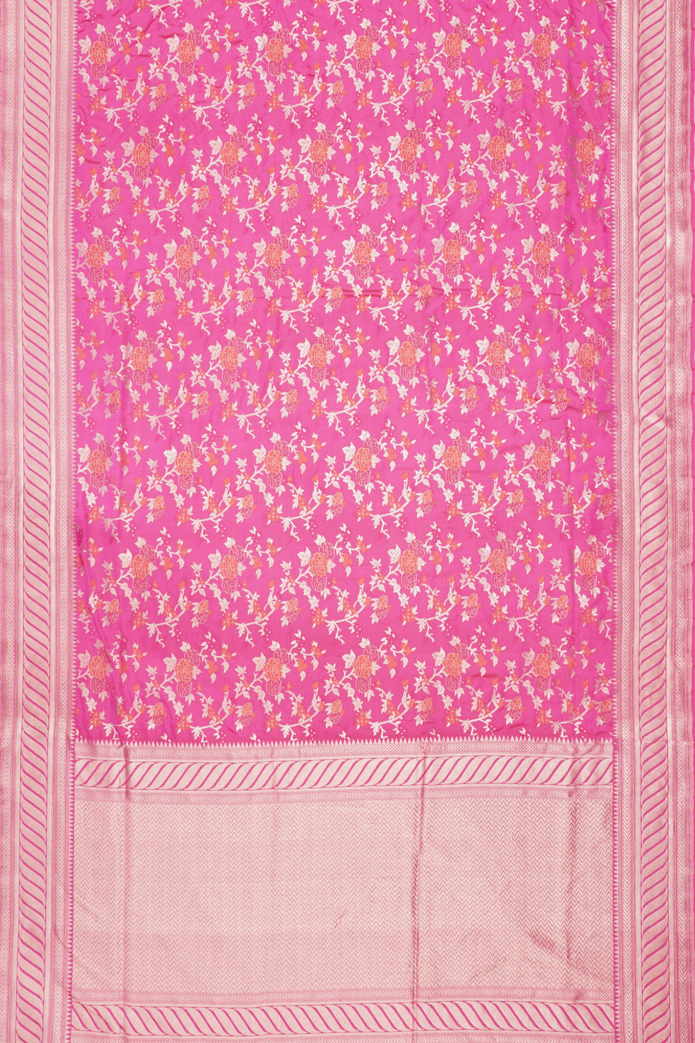Banarasi Silk Brocade Pink Saree