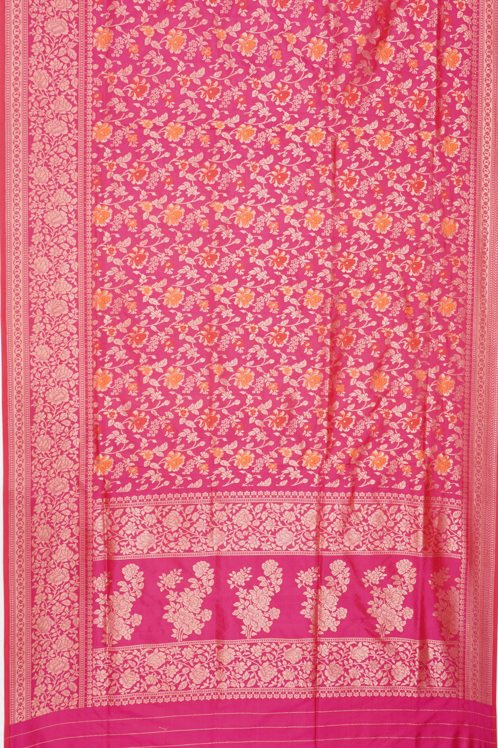 Banarasi Silk Brocade Pink Saree