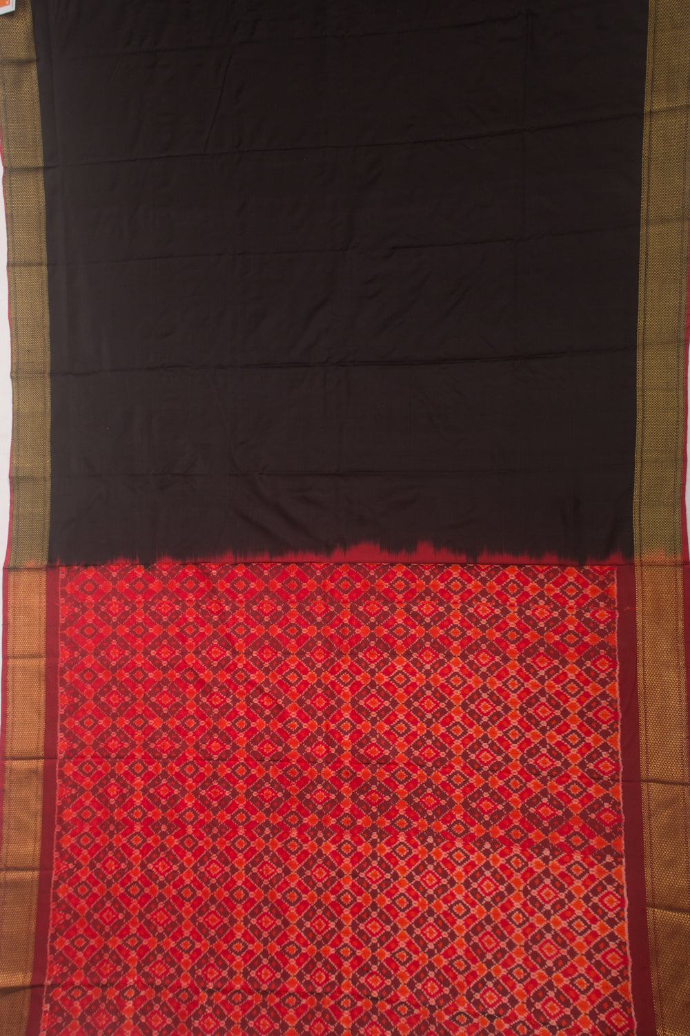 Kanchipuram Silk Twill Black Saree